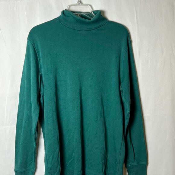 Men’s Lands' End Supima Cotton Turtleneck Shirt (Size M 38-40) - Picture 2 of 5